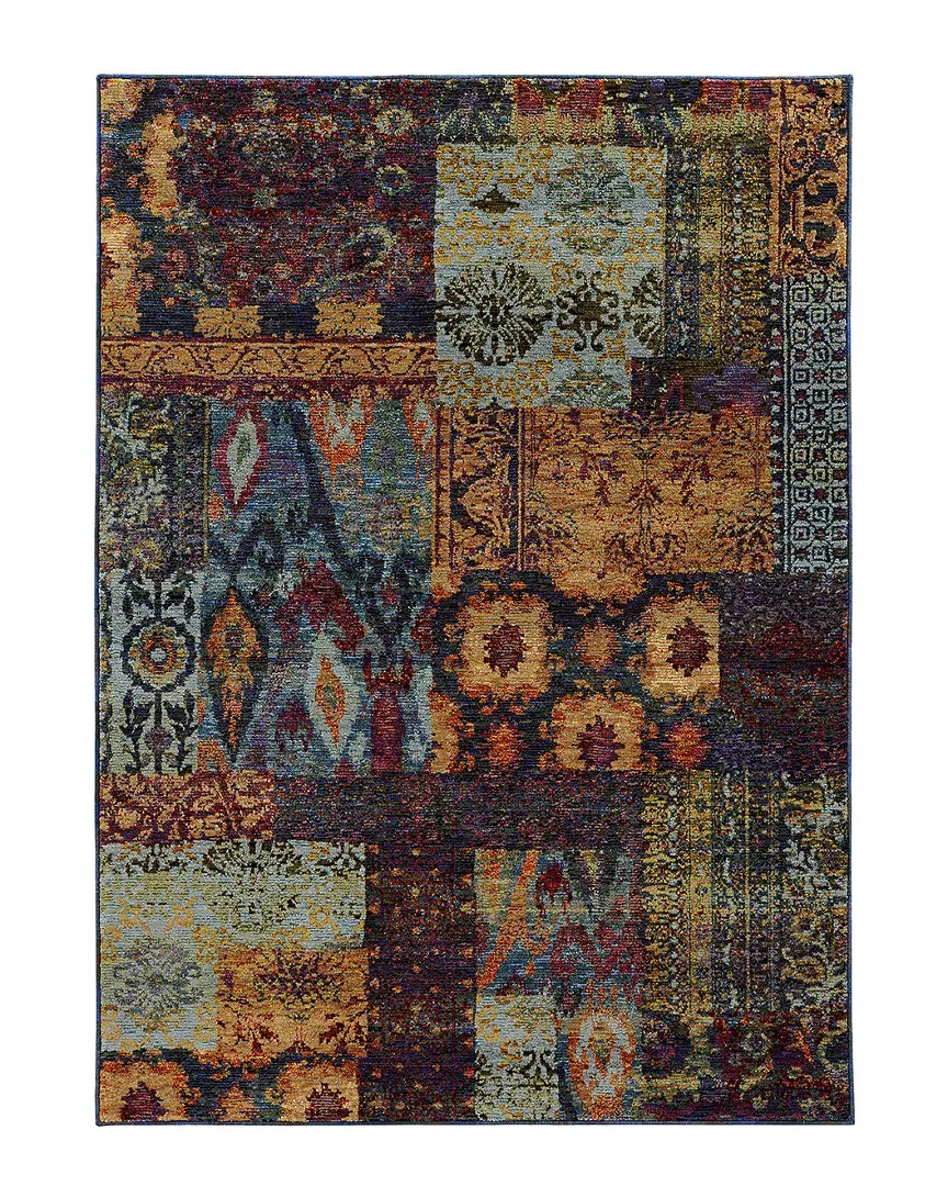 Farrah Machine-Made Transitional Rug - Multicolor, Nylon image