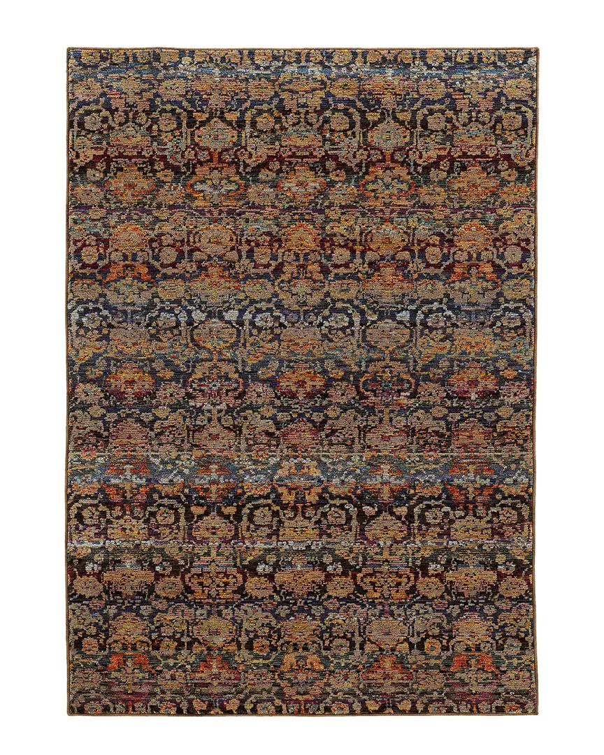 Farrah Rug - Multi Blue, Polypropylene