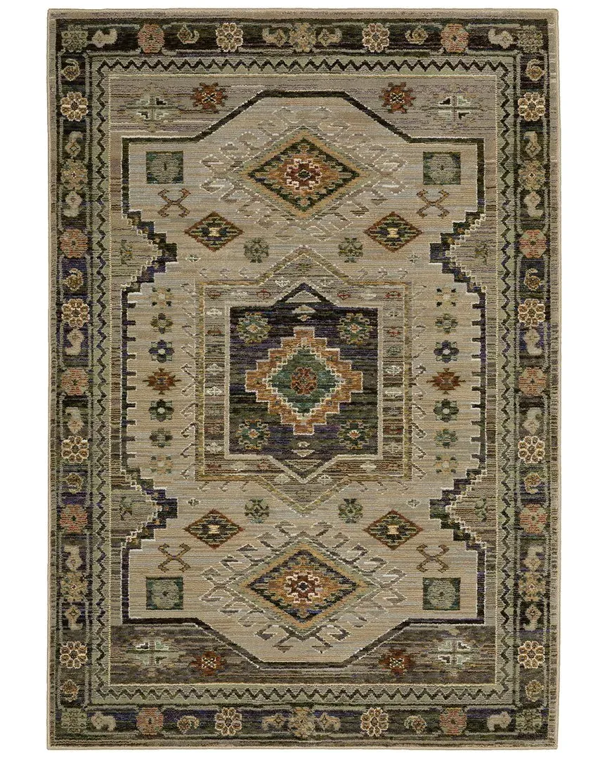 Farrah Tribal Rug - Grey, Polypropylene image