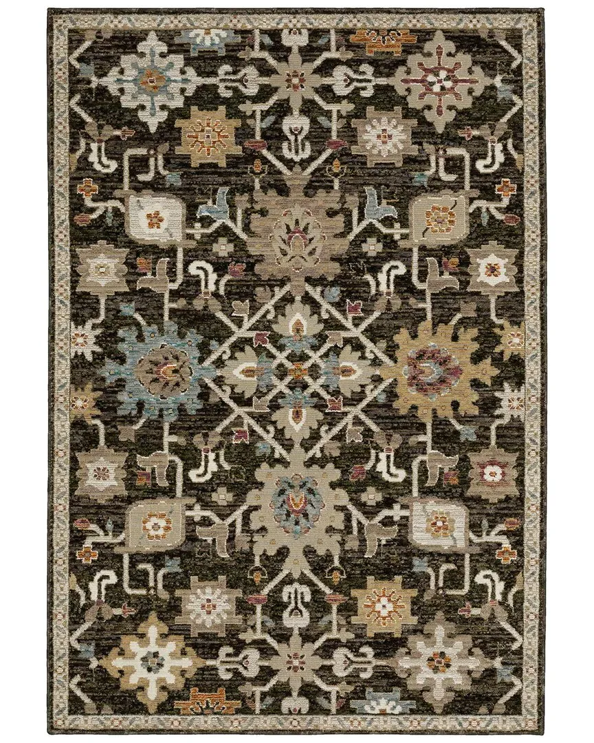 Farrah Vintage Rug - Brown, Polypropylene