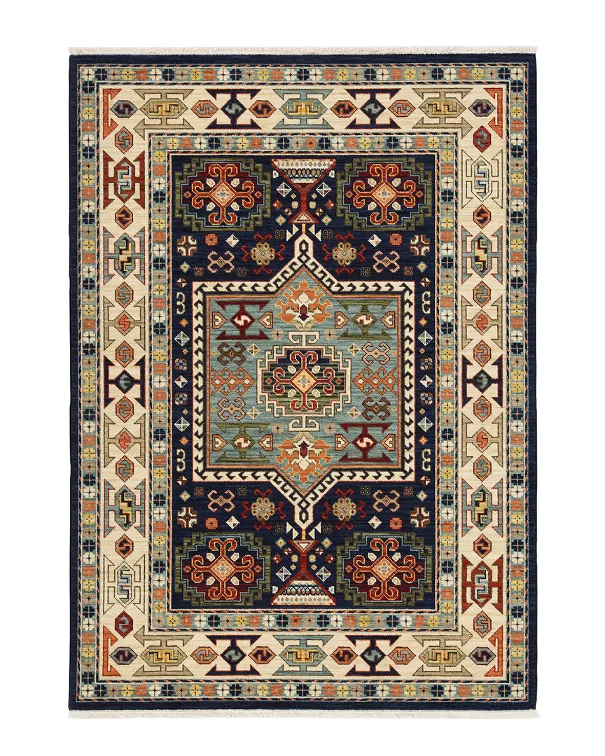 Lakeview Wool-Blend Rug - Blue