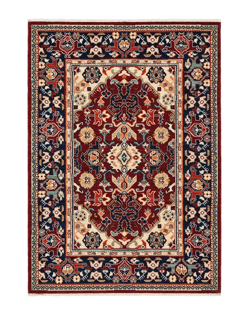 Lakeview Wool-Blend Rug - Red