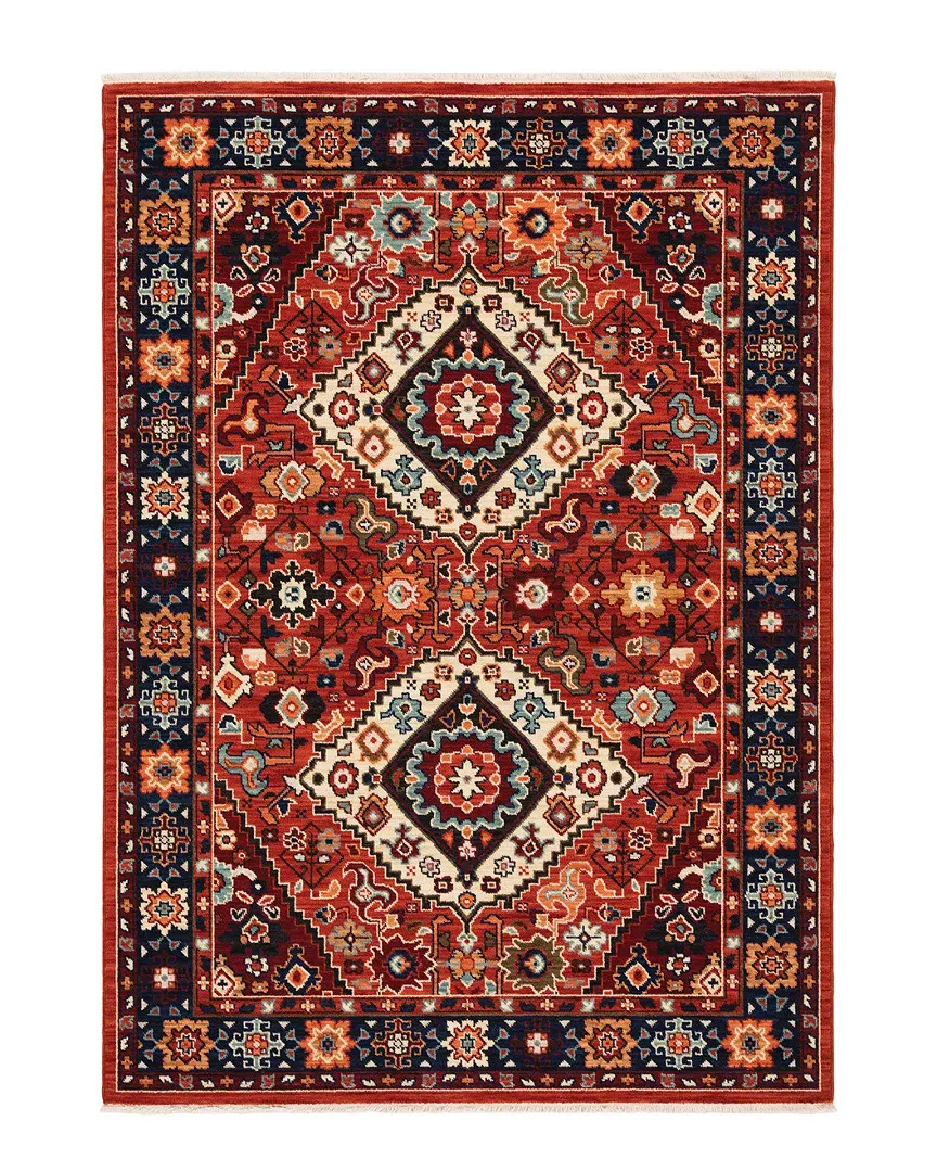 Lakeview Wool-Blend Rug - Red