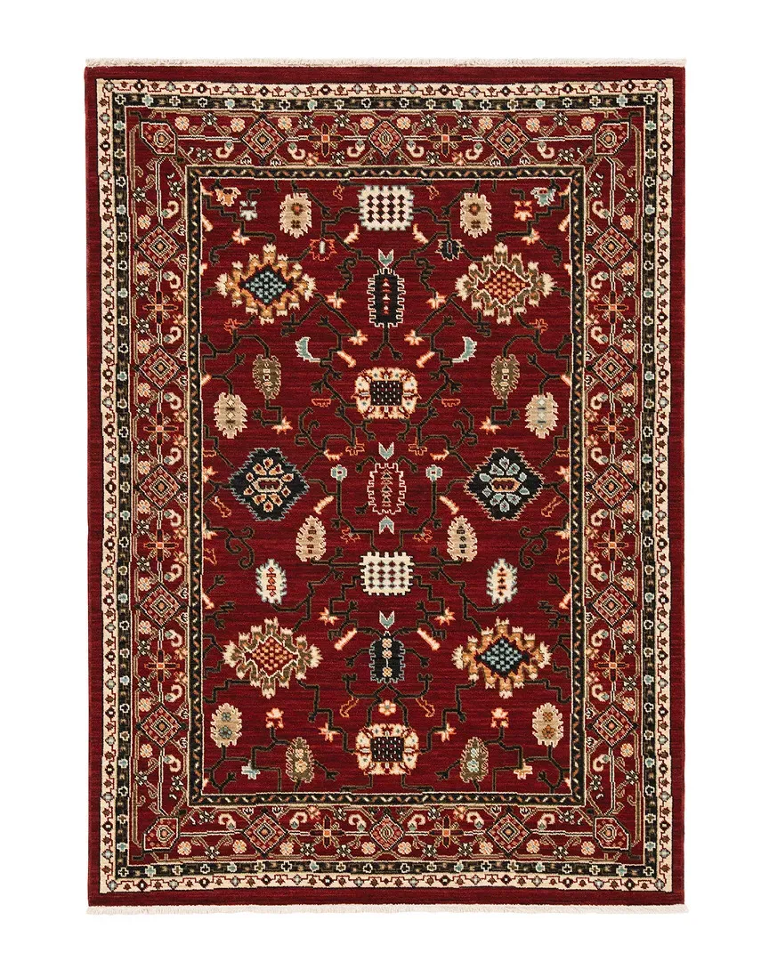 Lakeview Wool-Blend Rug - Red