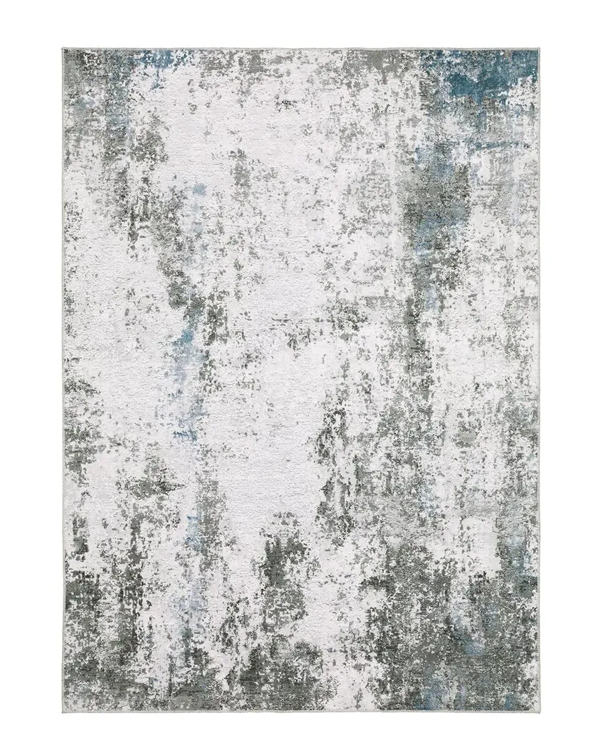 Marcel Washable Flat Weave Rug - Grey, Polyester
