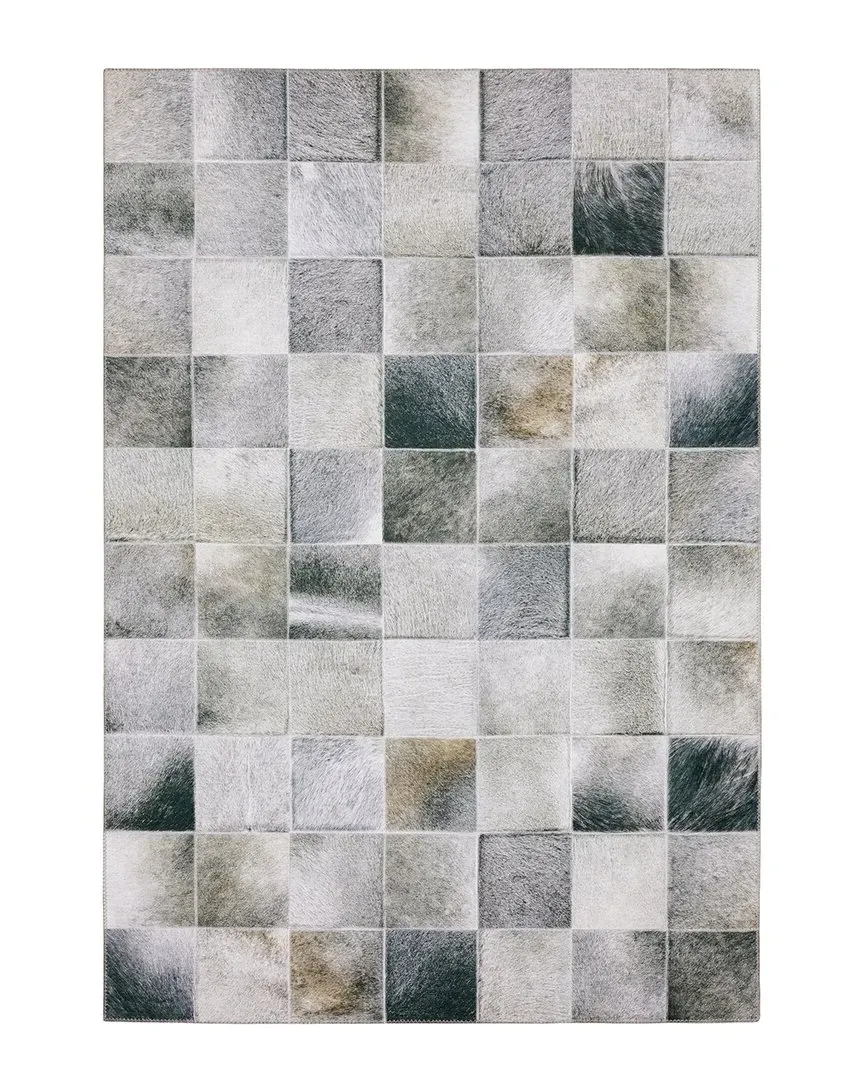 Melody Geometric Rug - Grey, Polyester
