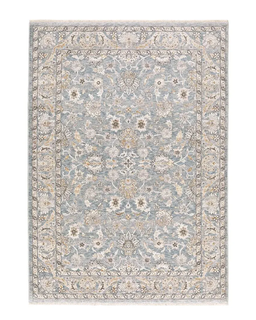 Mystique Vintage Framed Area Rug - Blue, Polyester