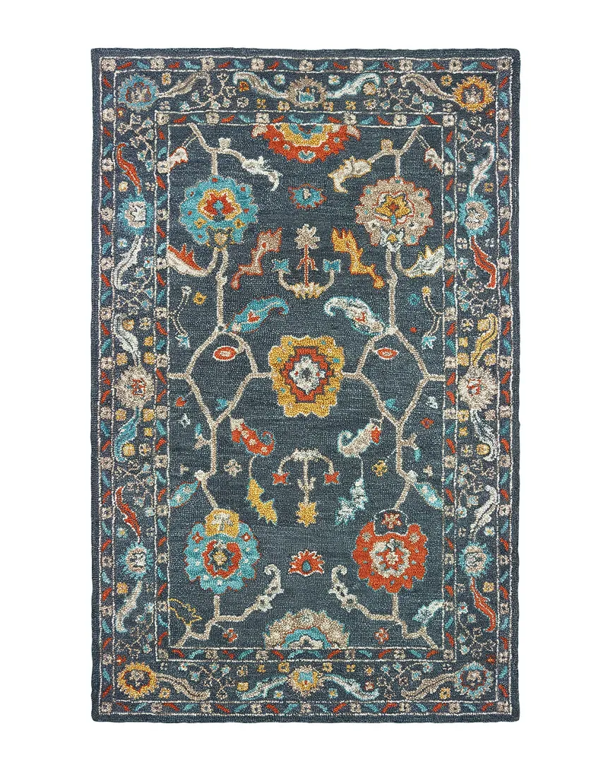 Zephyr Hand-Tufted Wool Rug - Blue image