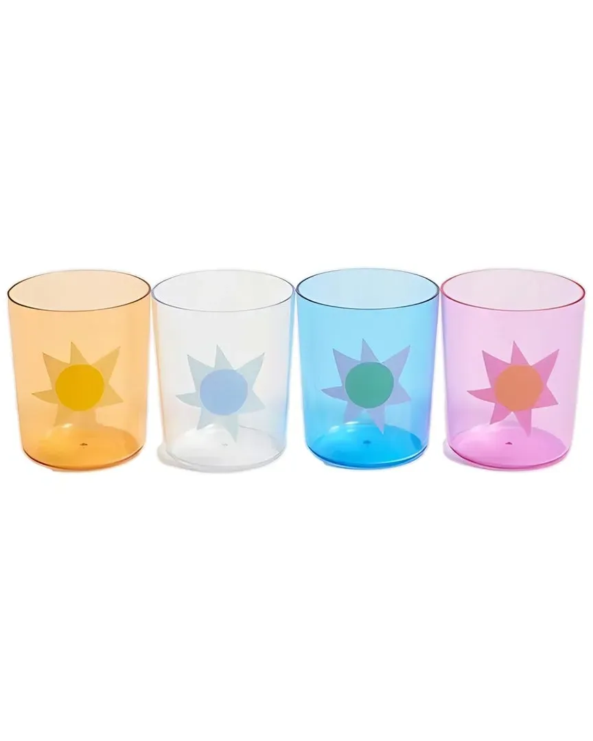 Set of 4 Poolside Highball Tumblers - Multicolor image