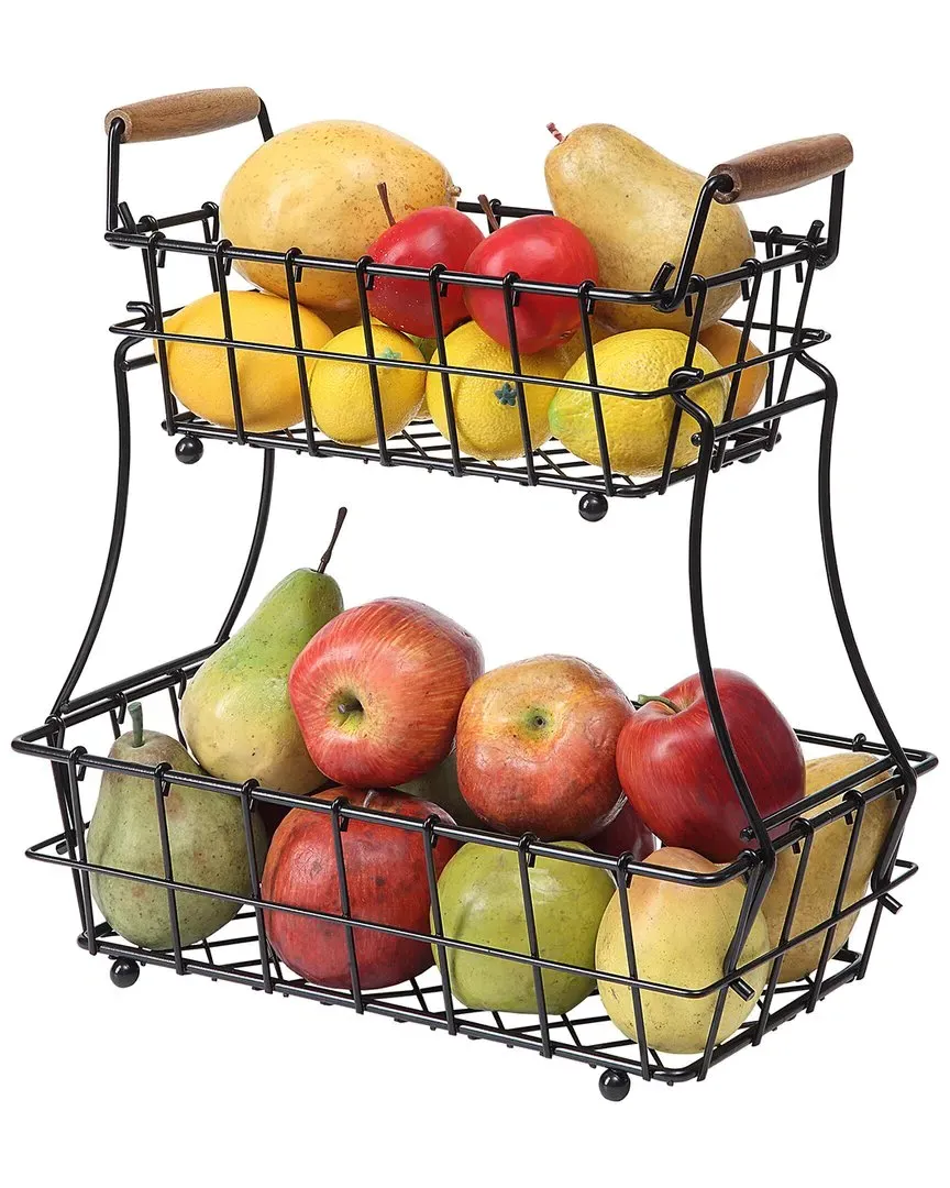 Rectangle Storage Basket - Black, Steel image