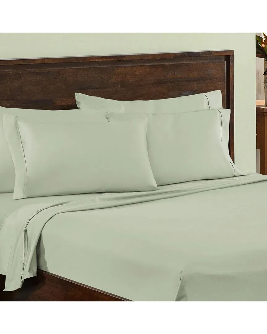 1000 Thread Count Deep Pocket Bed Sheet Set - Green, Cotton