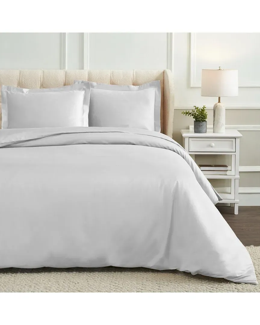 1000 Thread Count Duvet Cover Set - Platinum, Egyptian Cotton