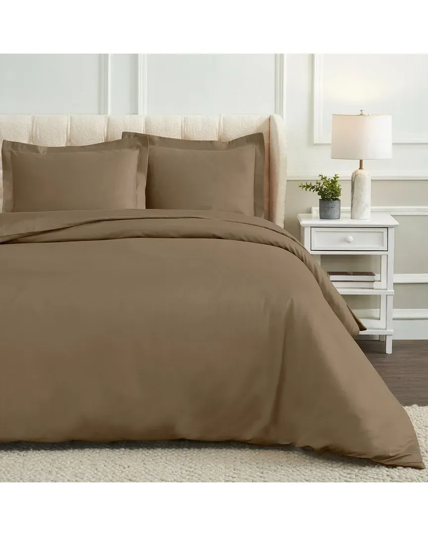 1000 Thread Count Duvet Cover Set - Taupe, Egyptian Cotton