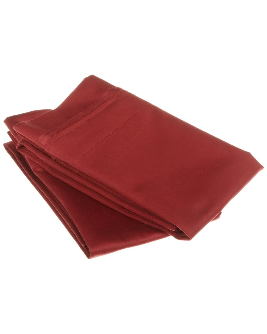 1000 Thread Count Pillowcases - Burgundy, Egyptian Cotton