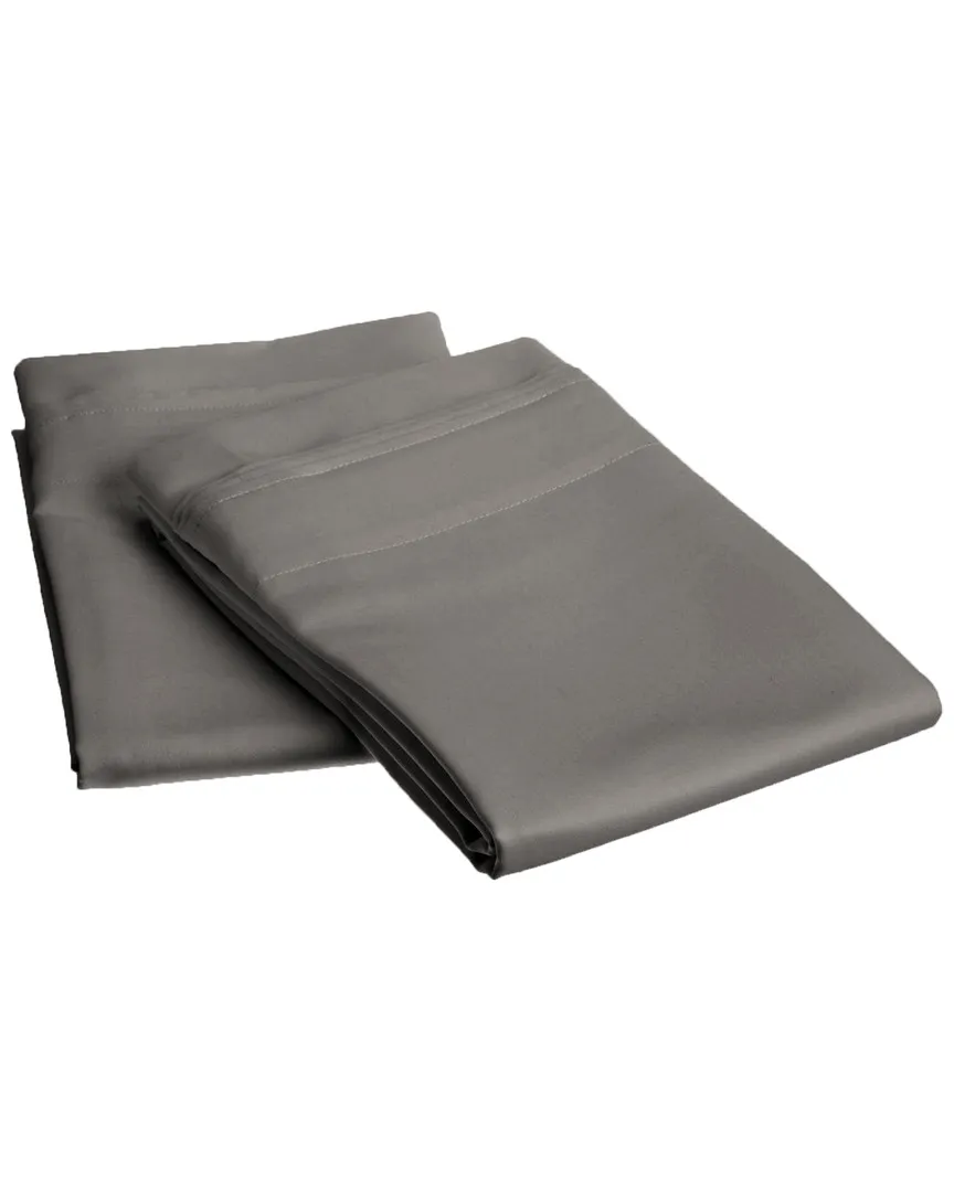 1000 Thread Count Pillowcases - Grey, Egyptian Cotton image