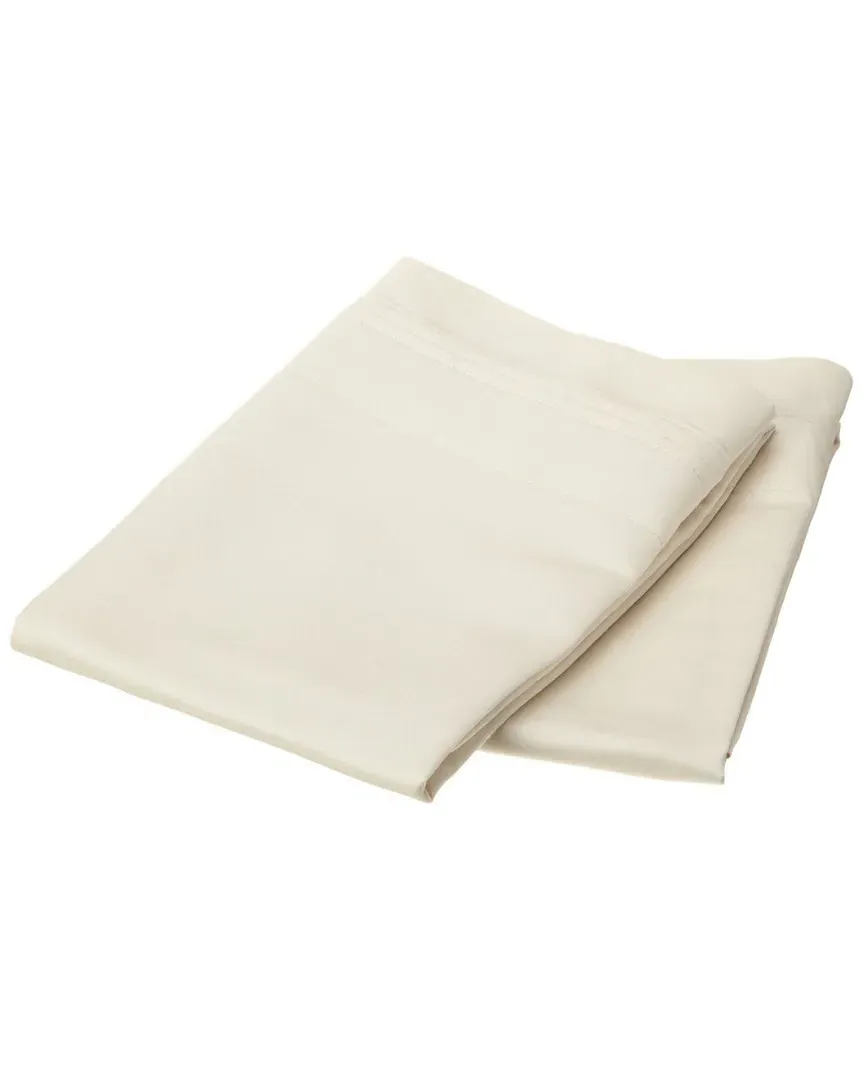 1000 Thread Count Pillowcases - Ivory, Egyptian Cotton