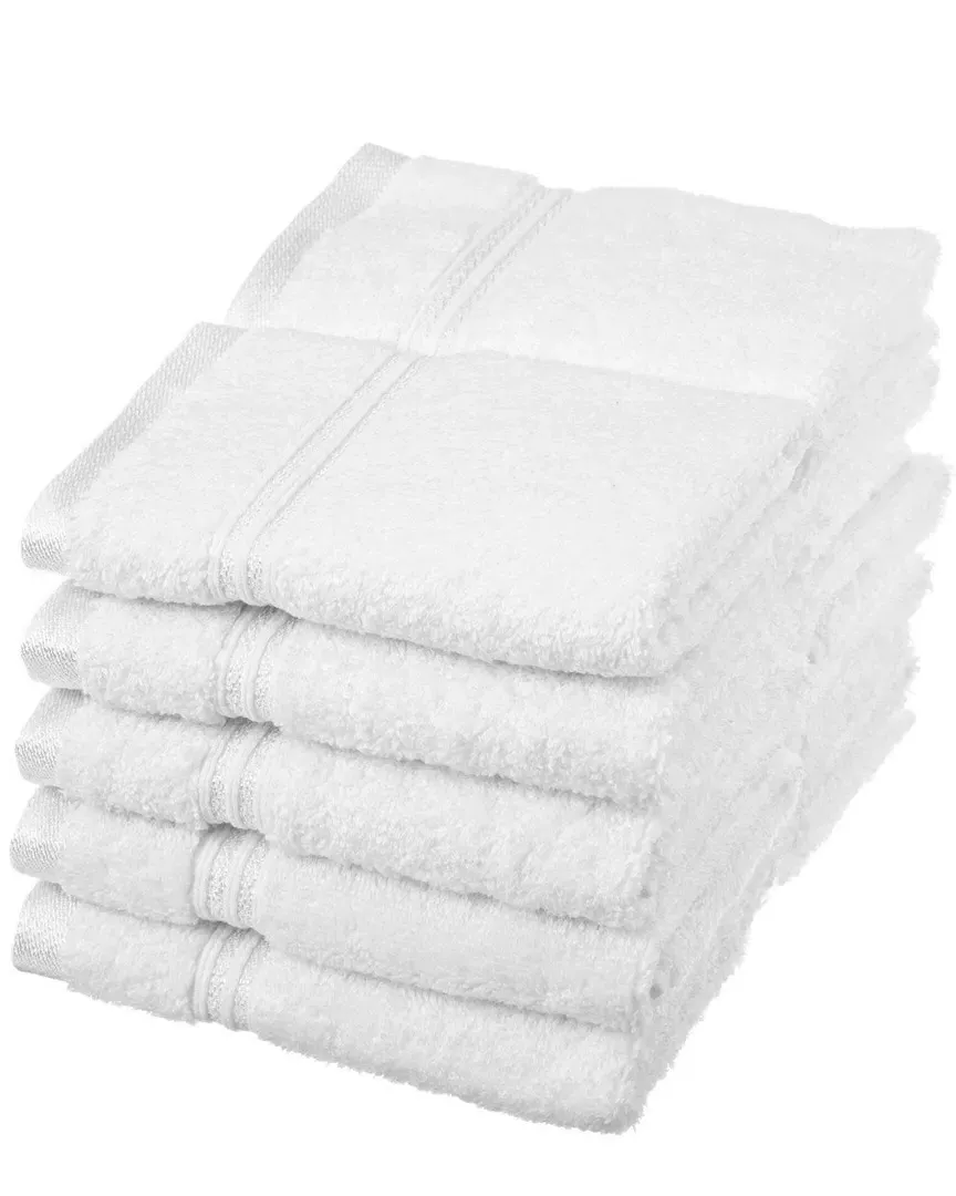 10pc Egyptian Cotton Washcloth Set - White