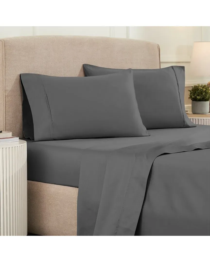 1200 Thread Count Deep Pocket Sheet Set - Charcoal, Egyptian Cotton