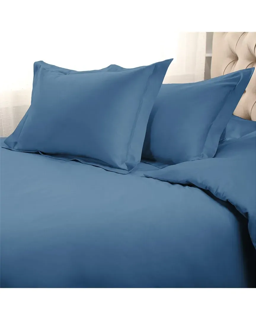 1500 Thread Count Duvet Cover Set - Blue, Egyptian Cotton image