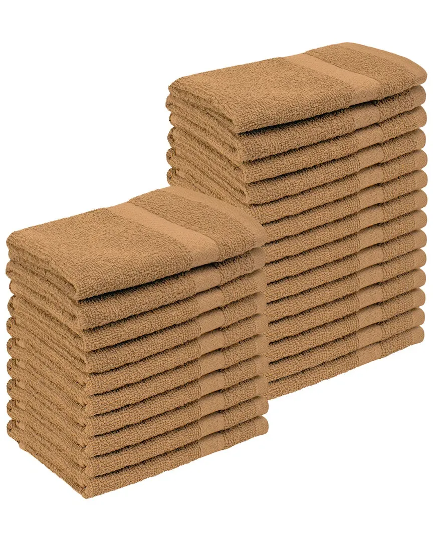24pc Cotton Washcloth Set - Tan