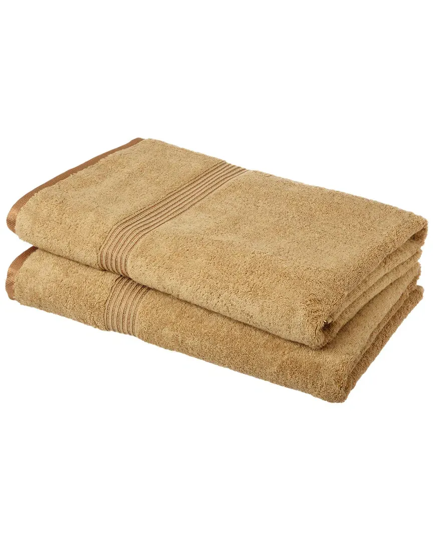 2pc Bath Sheet Egyptian Cotton Towel Set - Toast