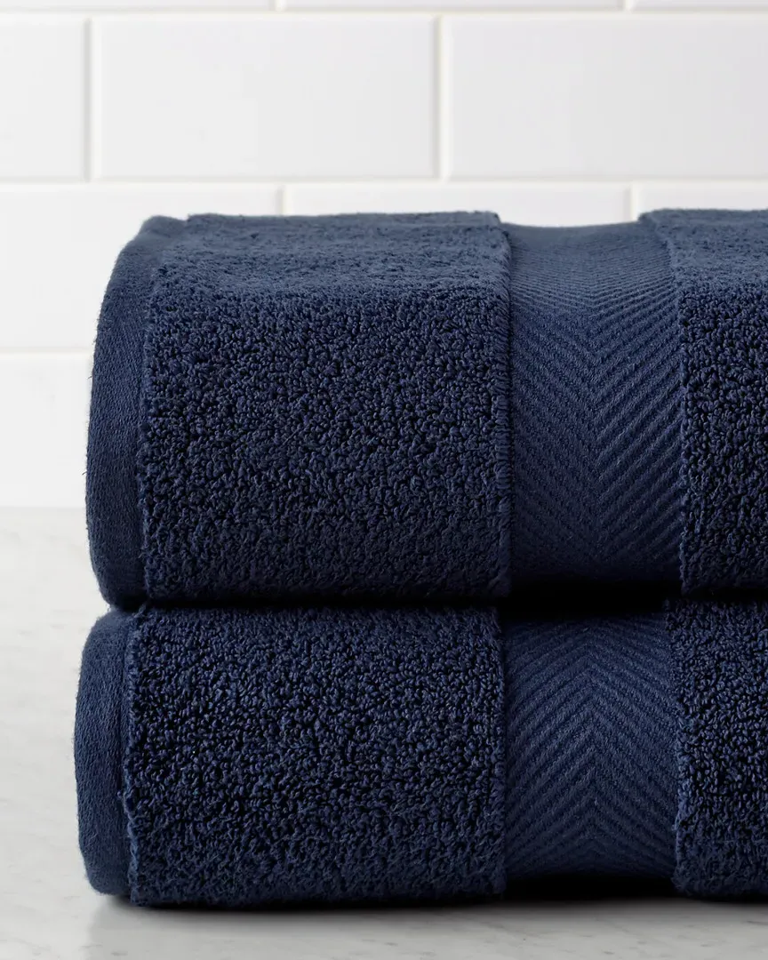 2pc Bath Sheet Set - Blue, Cotton