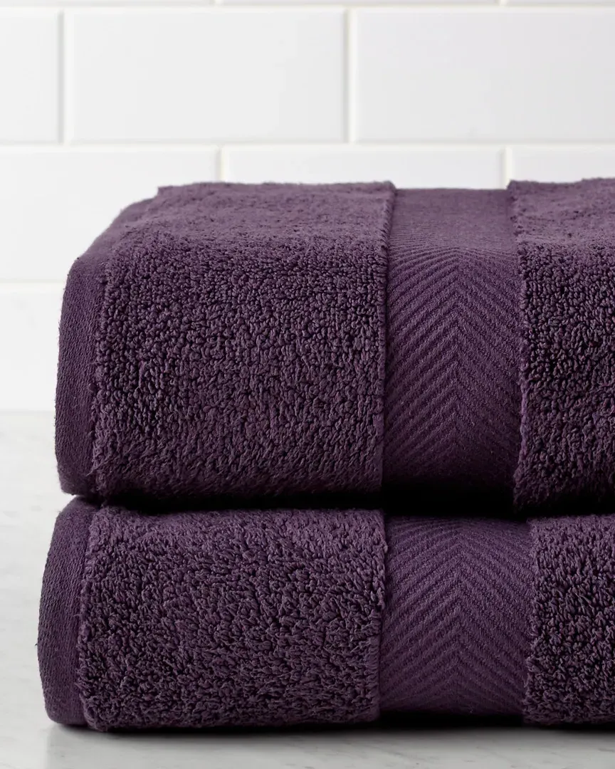 2pc Bath Sheet Set - Purple, Cotton