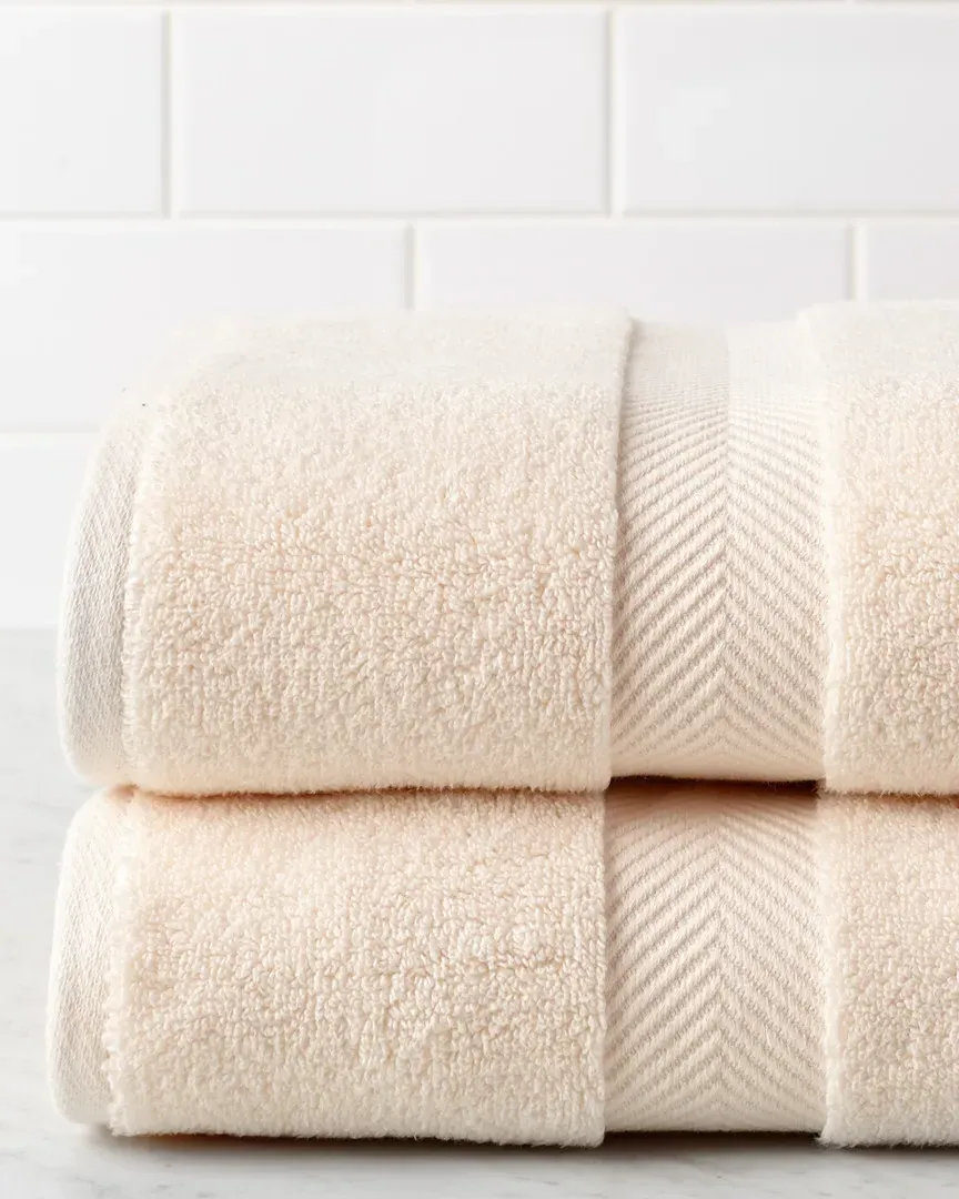 2pc Bath Sheet Set - White, Cotton