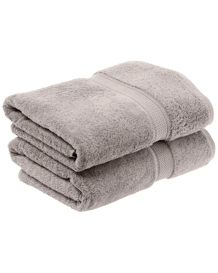 2pc Bath Towel Set - Silver, Egyptian Cotton