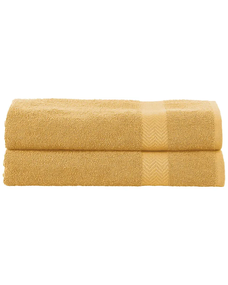 2pc Cotton Bath Sheet Set - Gold