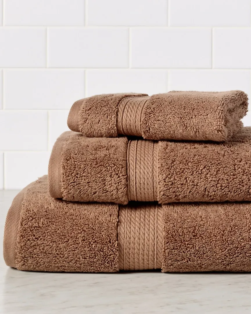3-Piece Egyptian Cotton Towel Set - Latte