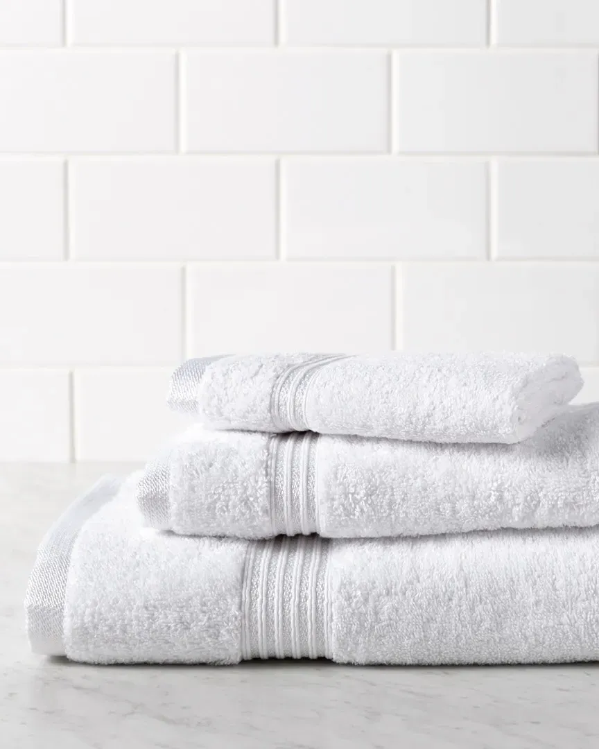 3-Piece Egyptian Cotton Towel Set - White