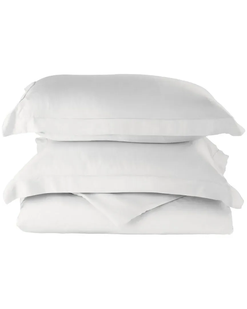 300 Thread Count Duvet Set - White, Bamboo