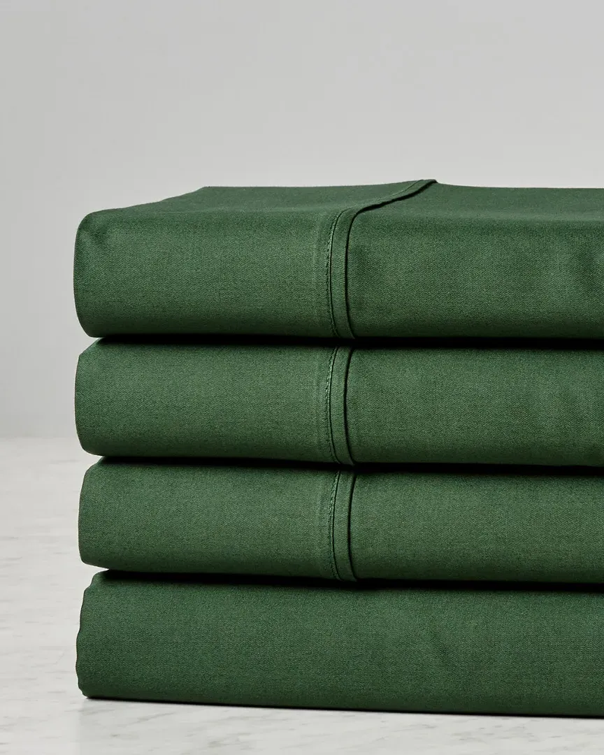 300 Thread Count Egyptian Cotton Deep Pocket Sheet Set - Hunter Green