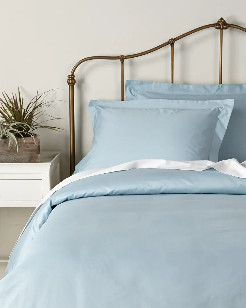 300 Thread Count Egyptian Cotton Duvet Cover Set - Light Blue