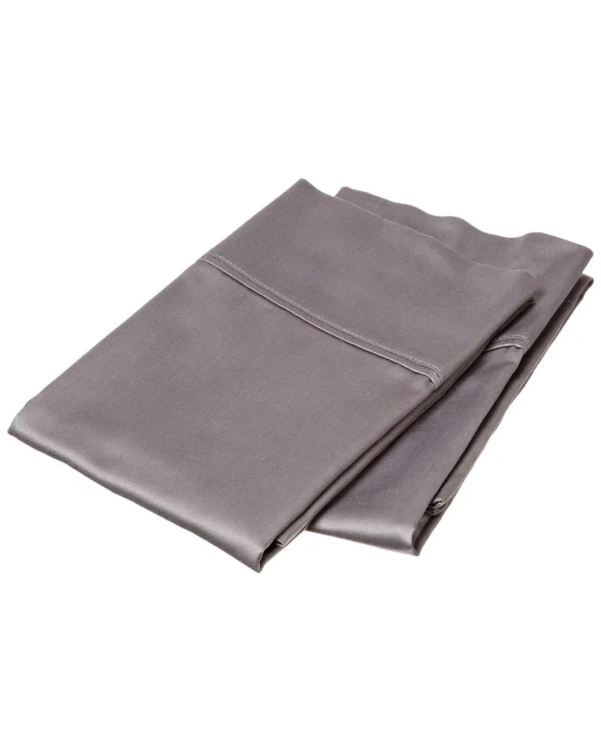 400 Thread Count 2pc Pillowcase Set - Grey, Egyptian Cotton