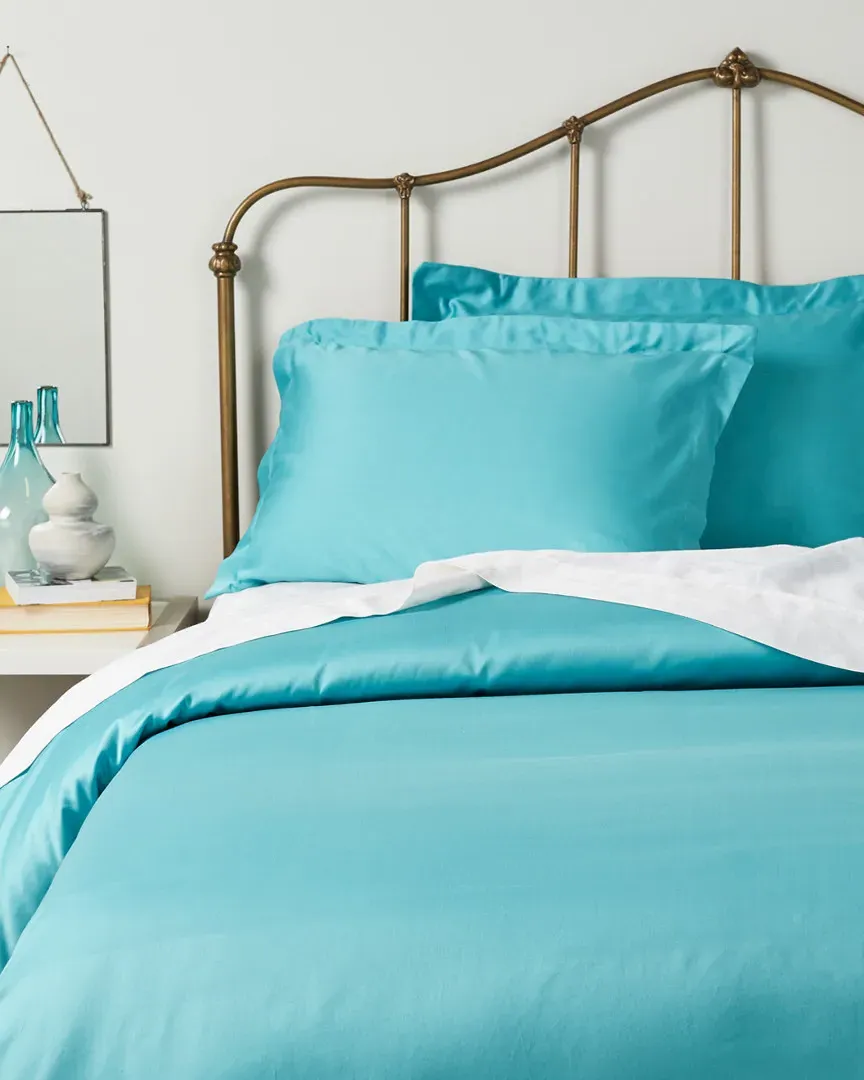 400 Thread Count Egyptian Cotton Duvet Cover Set - Teal image