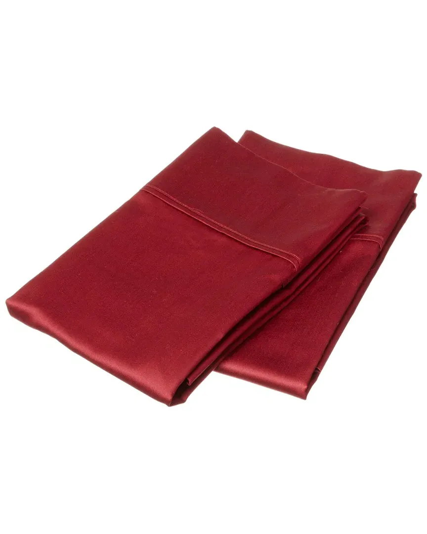 400 Thread Count Egyptian Cotton Pillowcases - Burgundy