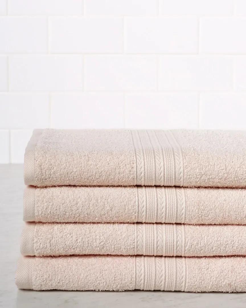 4pc Bath Towel Set - Ivory, Cotton