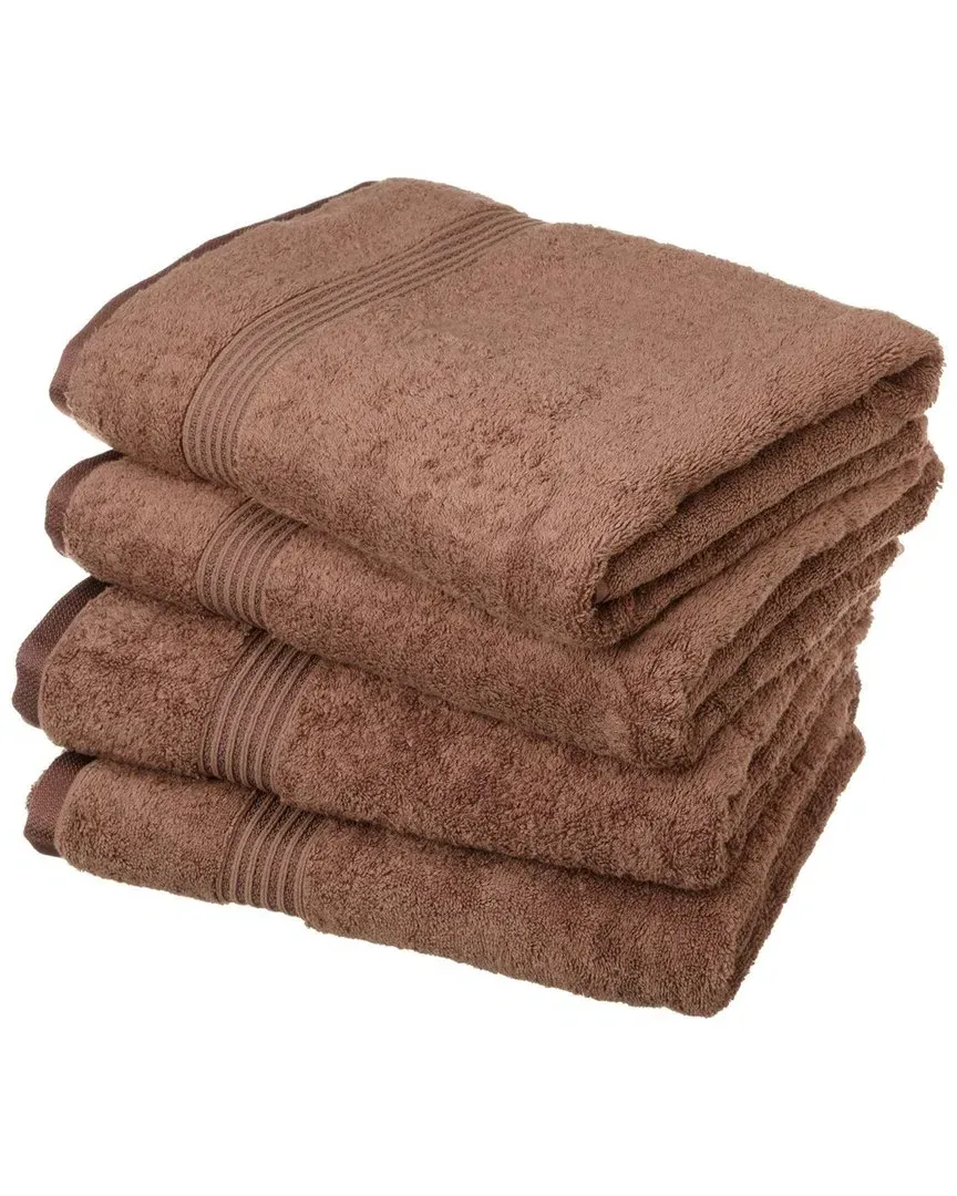 4pc Bath Towel Set - Mocha, Egyptian Cotton