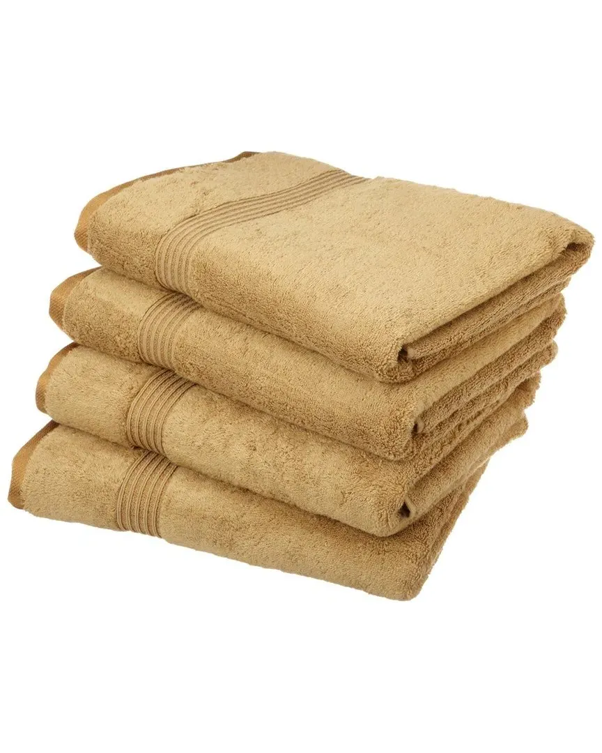 4pc Bath Towel Set - Toast, Egyptian Cotton