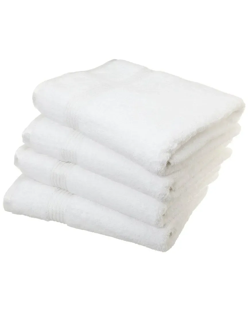 4pc Bath Towel Set - White, Egyptian Cotton