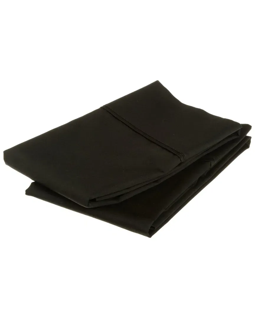 530 Thread Count Combed Cotton Pillowcases - Black image