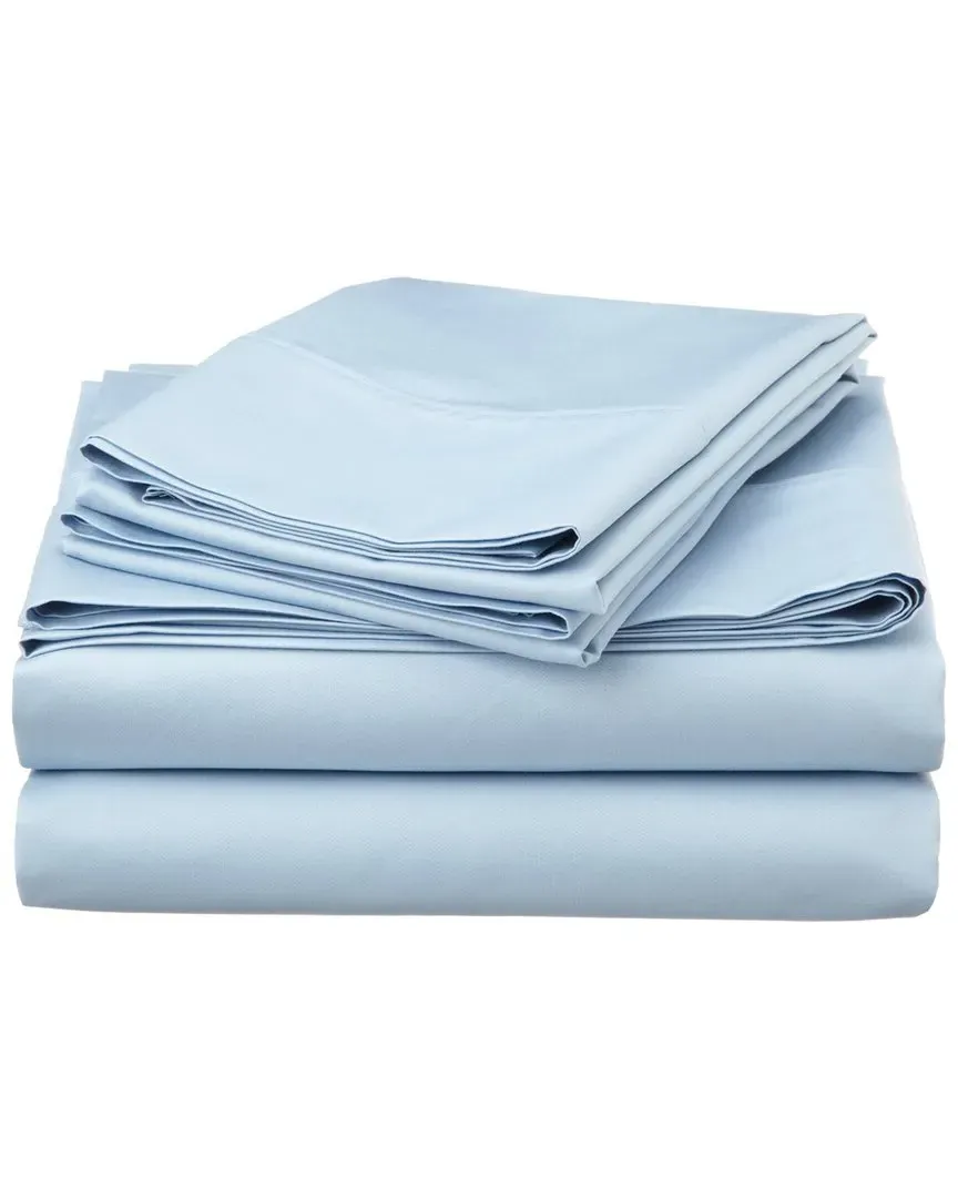 600 Thread Count Cotton Rich Deep Pocket Sheet Set - Light Blue image