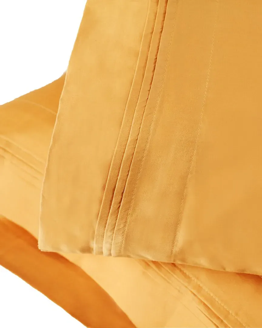 650 Thread Count 2pc Pillowcase Set - Brown, Egyptian Cotton