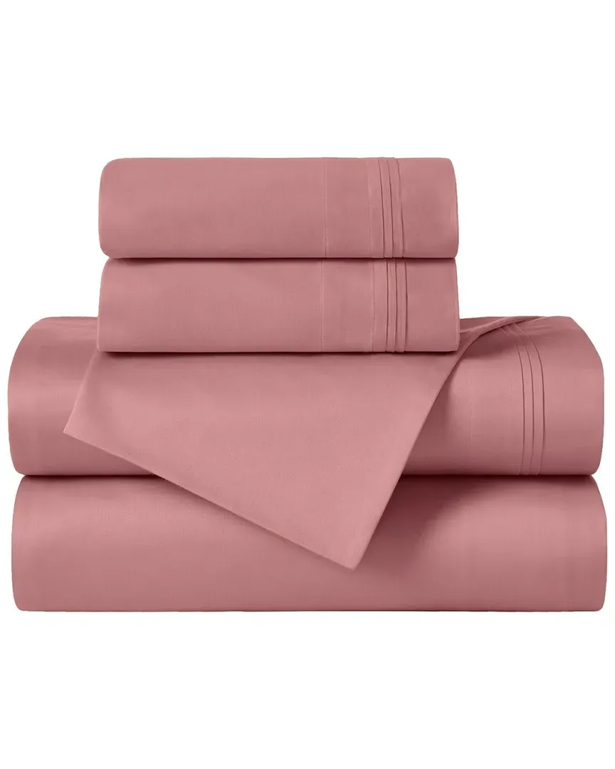 650 Thread Count Deep Pocket Sheet Set - Blush, Egyptian Cotton