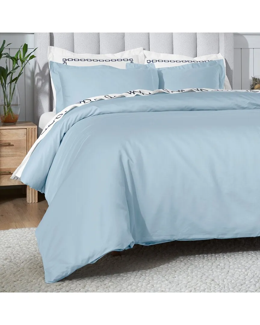 650 Thread Count Duvet Cover Set - Baby Blue, Egyptian Cotton