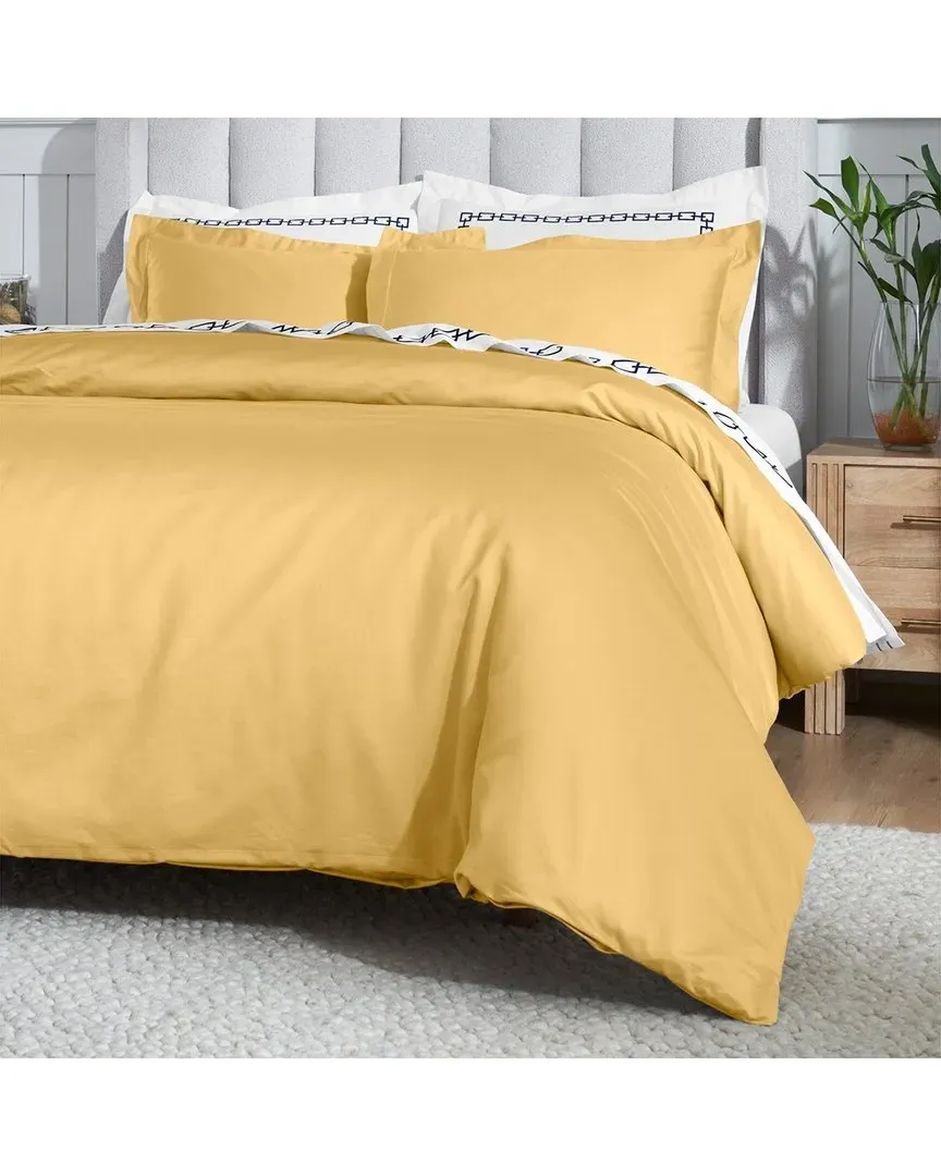 650 Thread Count Duvet Cover Set - Gold, Egyptian Cotton