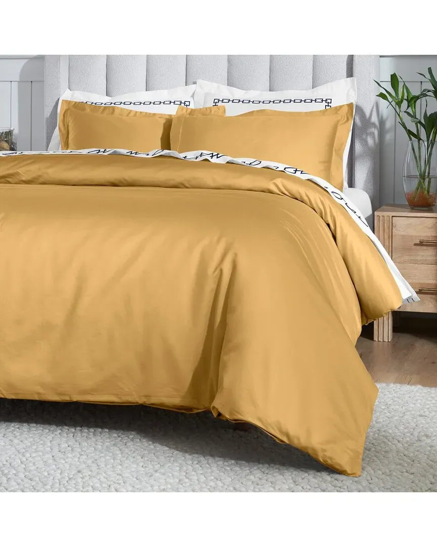 650 Thread Count Duvet Cover Set - Maple, Egyptian Cotton