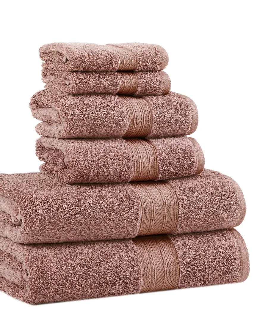 6pc Bath Cotton Towel Set - Grape